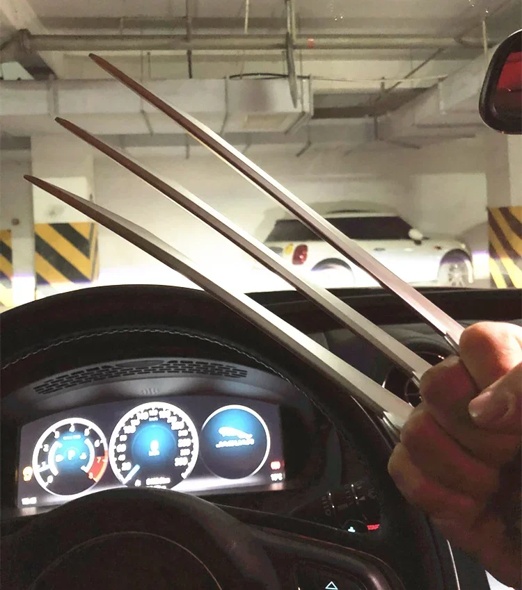 마블 시뮬레이션 X 맨 울버린 클로 모델 코스프레 소품, 할로윈 코스튬 파티 X-men 슈퍼 히어로 선물, 1:1 체중계, 26cm, 로트당 2 개