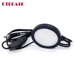 USB 5V LED Under Cabinet Light 5W 3W 7W Mini Spotlight Jewelry Display Showcase Wardrobe Surfaced Mounted Ceiling lamp downlight