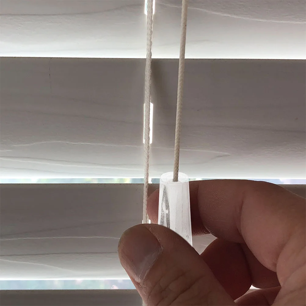 

15Pcs Transparent Blind Cord Pulls Plastic Knobs Replacement DIY Window Blind Repair Parts for Curtains Roman Shades Blinds
