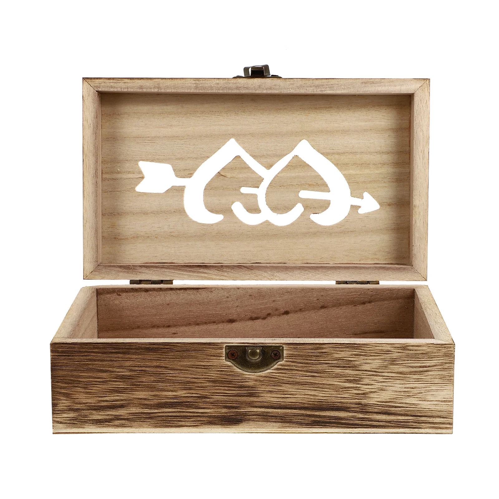 

Wooden Jewelry Box Paulownia Retro Style Elegant Ring Storage Case Jewelry Organizer Home Office Storage Box Wooden Ring Holder