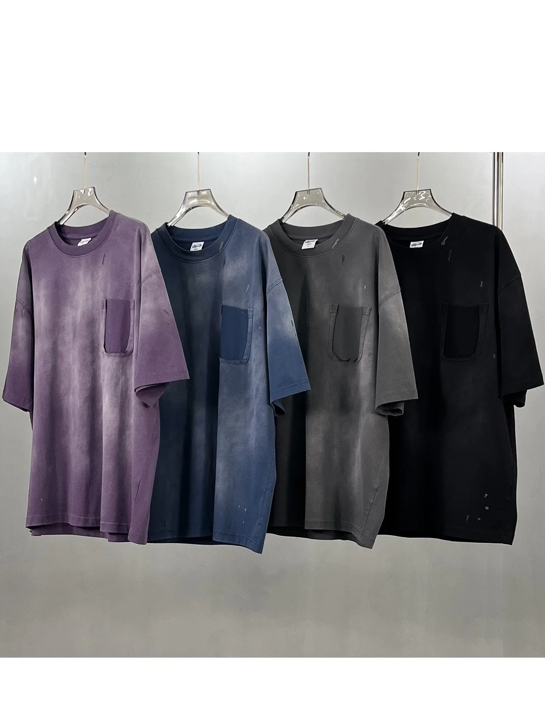 

Винтажная футболка Kanye West adient, мужская свободная футболка ort Sve Distred, хлопковая повседневная круглая футболка, весна-лето