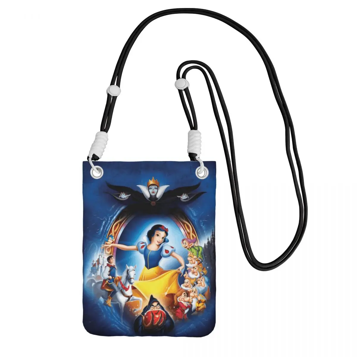 

Кошелек для смартфона «Белоснежка и семь гномов» с ремешком, анимационная сумка через плечо для женщин и мужчин, походная сумка для мобильного телефона