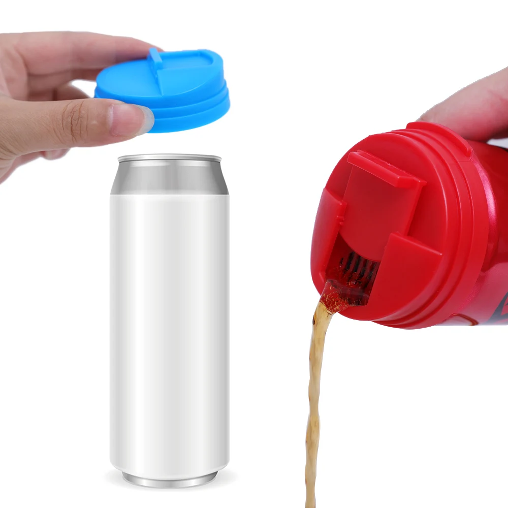 1/3Pcs Can Seal Lids Bottle Soda Saver Caps Reusable Beverage Flip Protector Spill-Proof Cover Leak-proof Stopper Coke Juice Jar