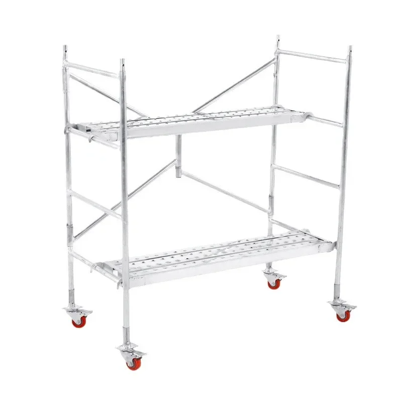 

House indoor and outdoor decoration folding tie rod diagonal brace with construction site mobile brake caster wide pedal