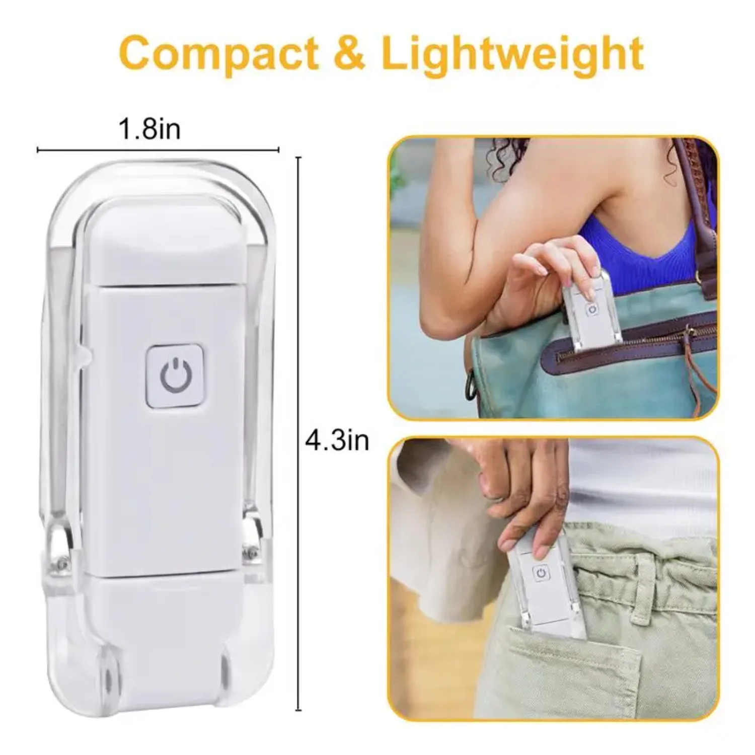 USB Rechargeable Book Light Reading Light Eye Protection Night Light Portable Clip Desk Light Bookmark Read Light Night Lamp