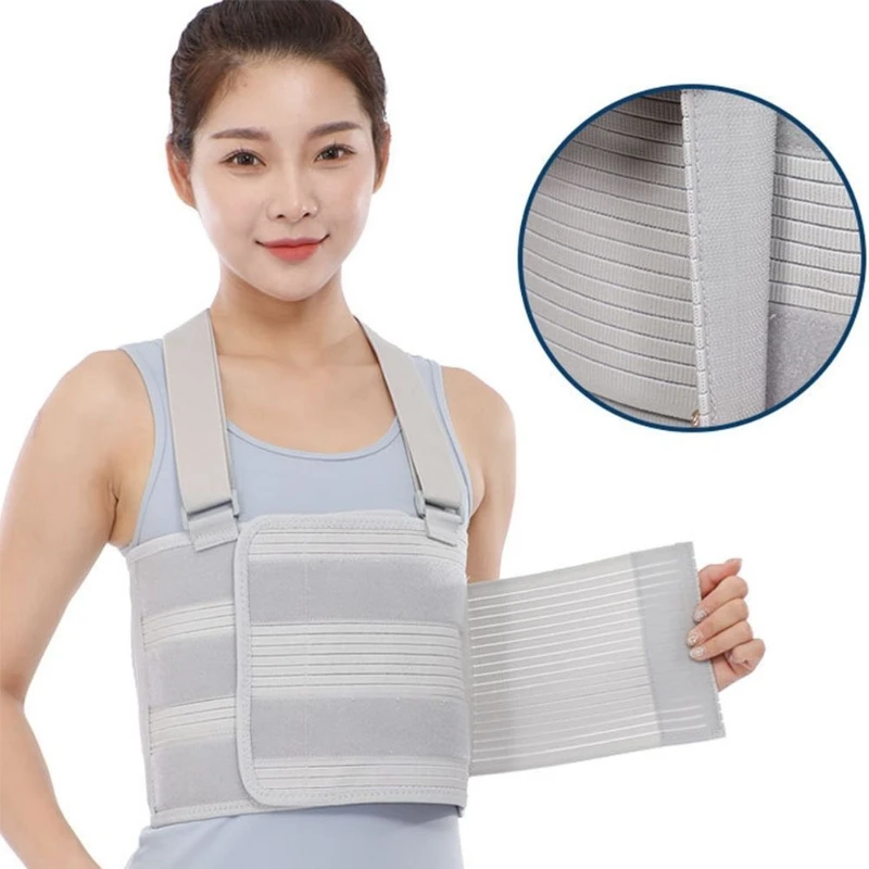 

Lumbar Rib Fixation Strap Thoracic Rib Fracture Elastic Bandage Adjustable Comfortable Breathable Healing Rib Strap