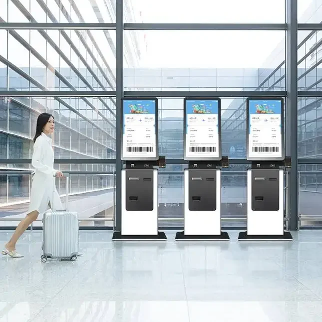 32 ''ATM الخدمة الذاتية كشك اللوبي الدفع الذاتي وقوف السيارات طابعة التذاكر آلة موزع كشك الحكومة كشك الدفع الذاتي