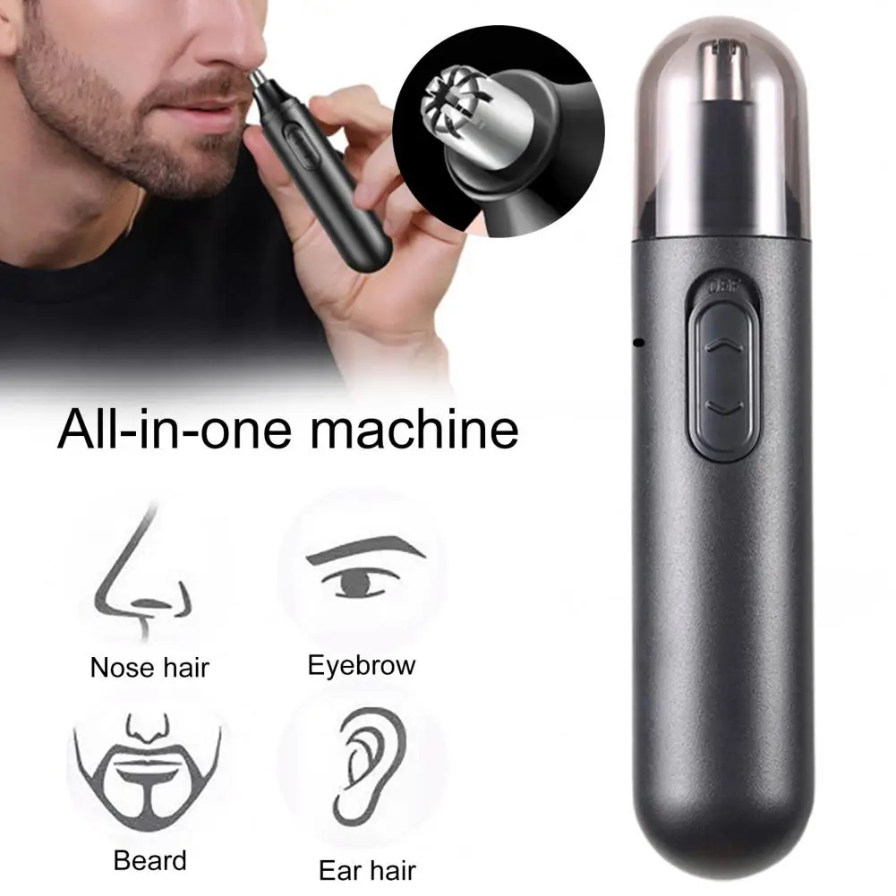 Useful Electric Nose Hair Scissor Simple Operation USB Charging Compact Nose Hair Clipper Quick Shaving