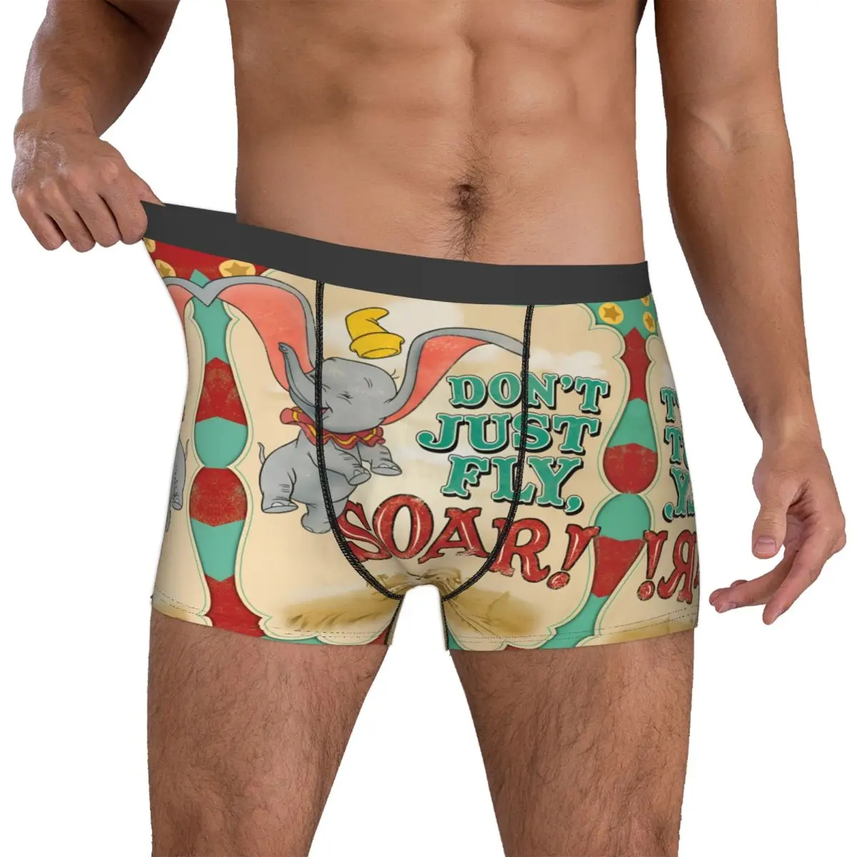 

Мужские трусы-боксеры с принтом D-Dumboes, милые мультяшные трусы-шорты, мягкие трусы-брифы