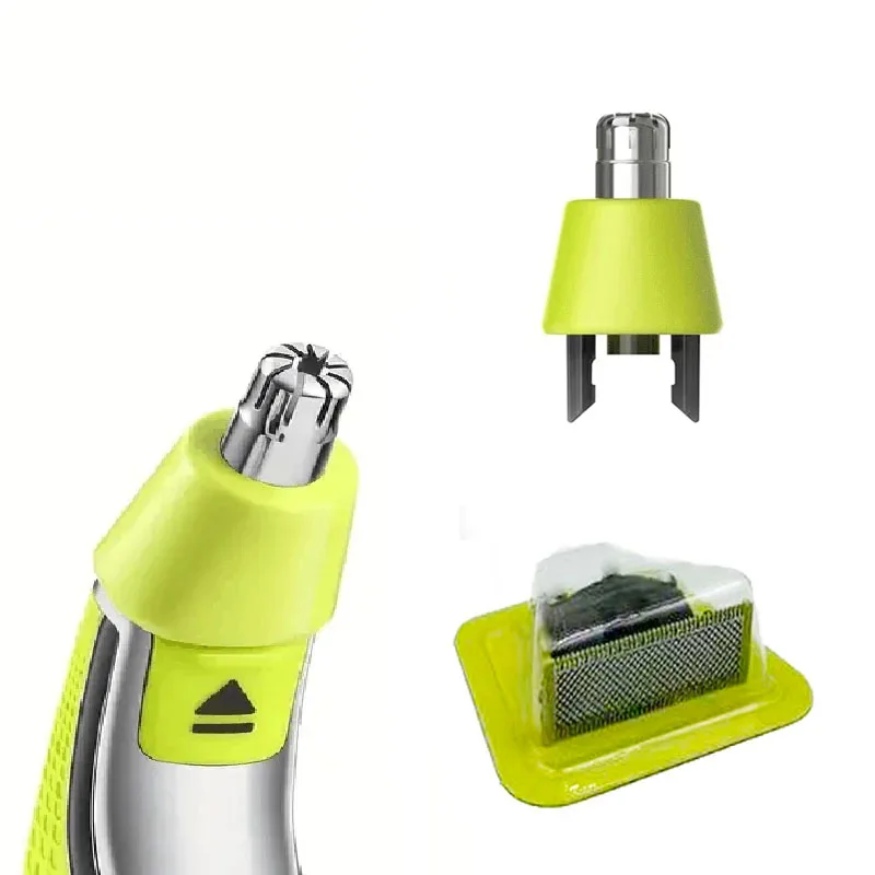 

Новое лезвие T-образной формы 1-10 one&blade/nose для мужчин, маленькое, совместимое с электробритвами, двусторонняя головка лезвия из нержавеющей стали QP