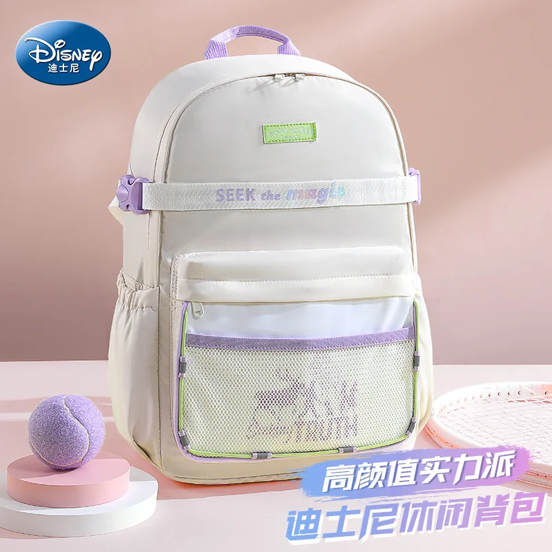 Disney New Frozen School Bags For Girls Elsa Anna Primary Student Shoulder Orthopedic Backpack Large Capacity Grade 3-6 Mochilas