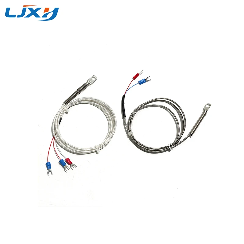 LJXH K/E-type PT100-type Patch Surface End Thermocouple Cold Compression Search Unit Temperature Sensor Round Hole Probe 5mm/6mm
