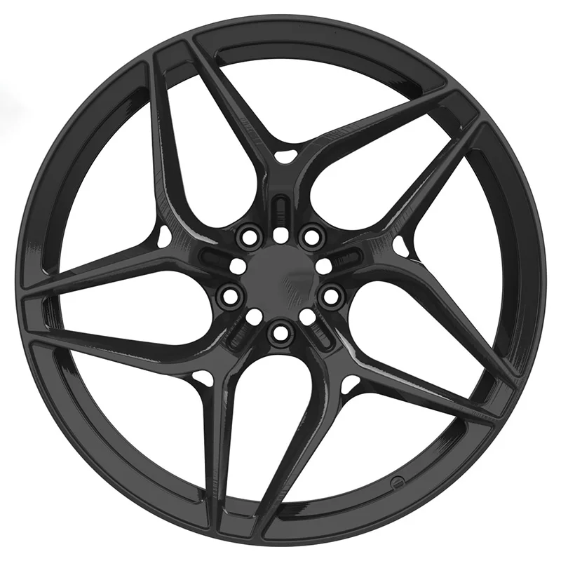 Borui 5x112 5x114.3 Racing Car Wheels Forged Aluminum Alloy 18 19 20 Inch Black Multi-Spoke Design Sharp Fit For Audi A4 For BMW