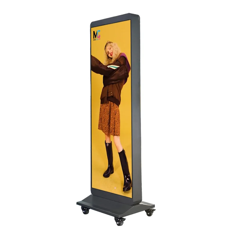 Outdoor Movable Waterproof LED Advertising Digital Signage 640*1920mm P2.5 LED Poster Screen view 2