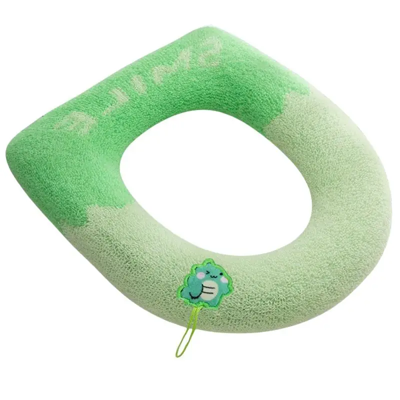 1Pcs Bathroom Toilet Seat Cover Soft Warmer Washable Mat Cover Pad Cushion Seat view 6