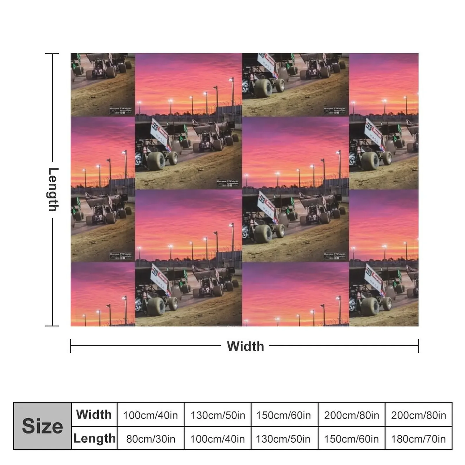 Sunset at the Speedway track. Throw Blanket Plaid on the sofa Blankets For Baby Blankets