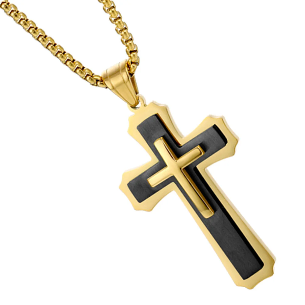 

Hanging Cross for Car Elegant Metal Pendant with Retro Style Easy to Install Mirror Decor Vehicle Interior Accessory