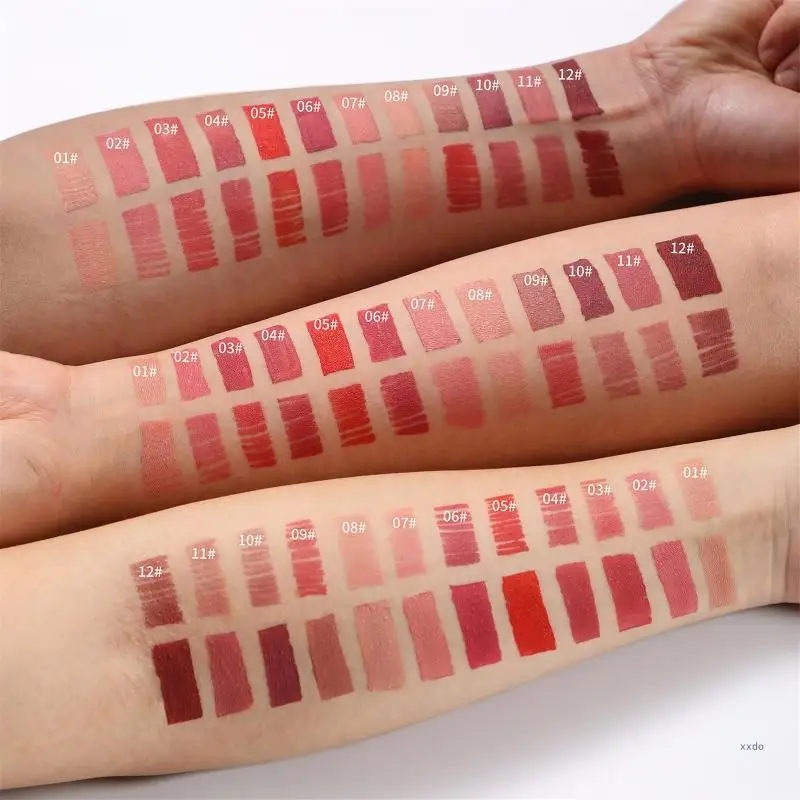 YOUNG VISION Matte Lipstick with 1Lipliners Lasting None Cup Not Fade Waterproof Pigmented Velvets Lipgloss Lip Makeup