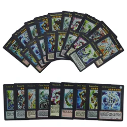 for Yu-Gi-Oh Card Yugioh Card Anime Black Cards Blue Eyes Dark Magician Exodia Obelisk Slifer Kids Christmas Gift