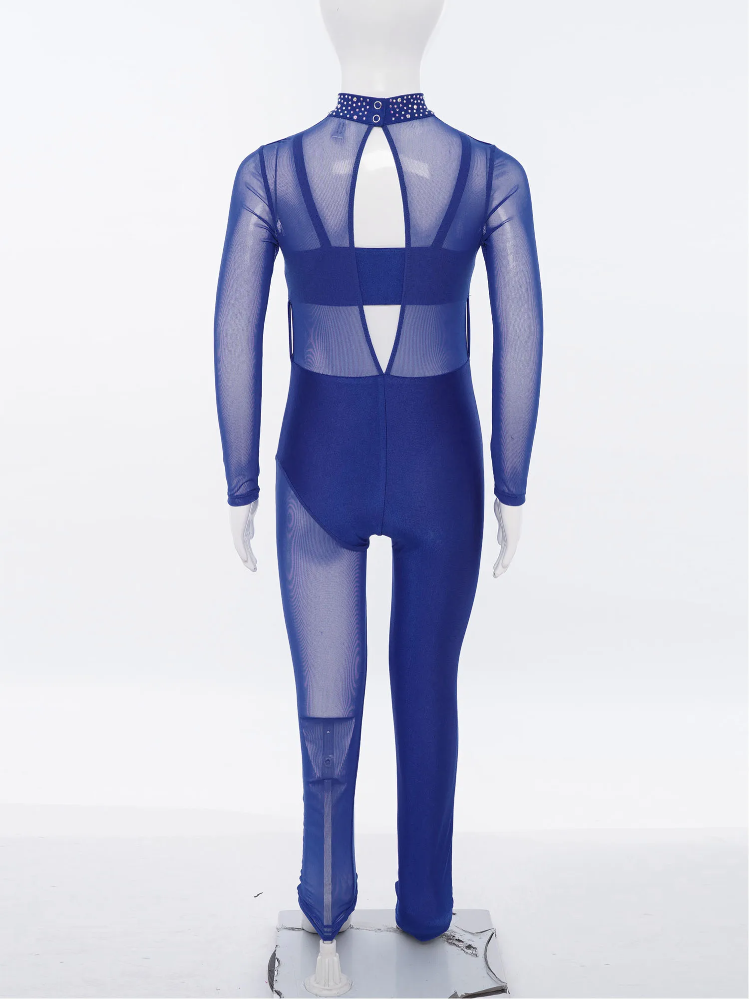 Kid Girls One Piece Jumpsuits Long Sleeve Ballet Dance Leotard Workout Full Body Suit Gymnastics Figure Skating Practice Costume