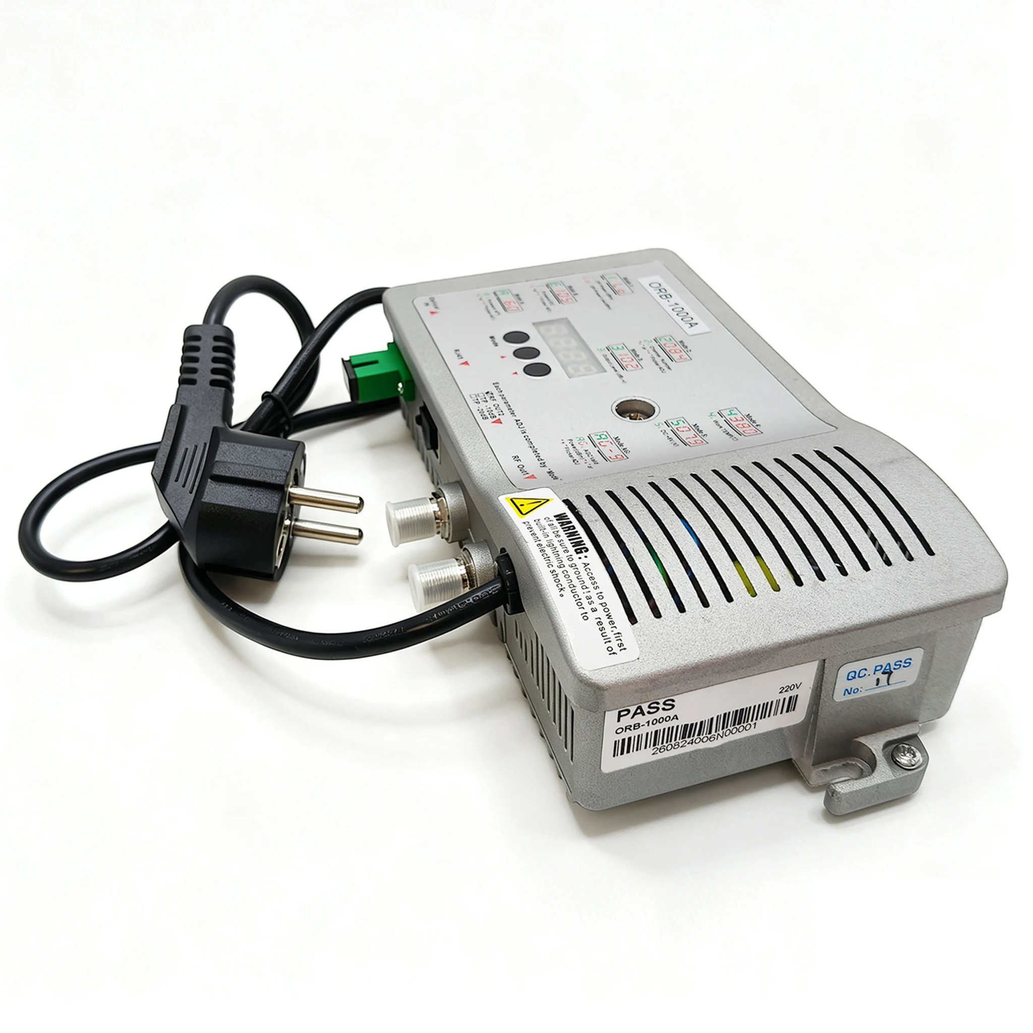 FTTB Building Type 2-Channel Optical Receiver CATV Cable TV with Network Management Fibre Optic Receiver
