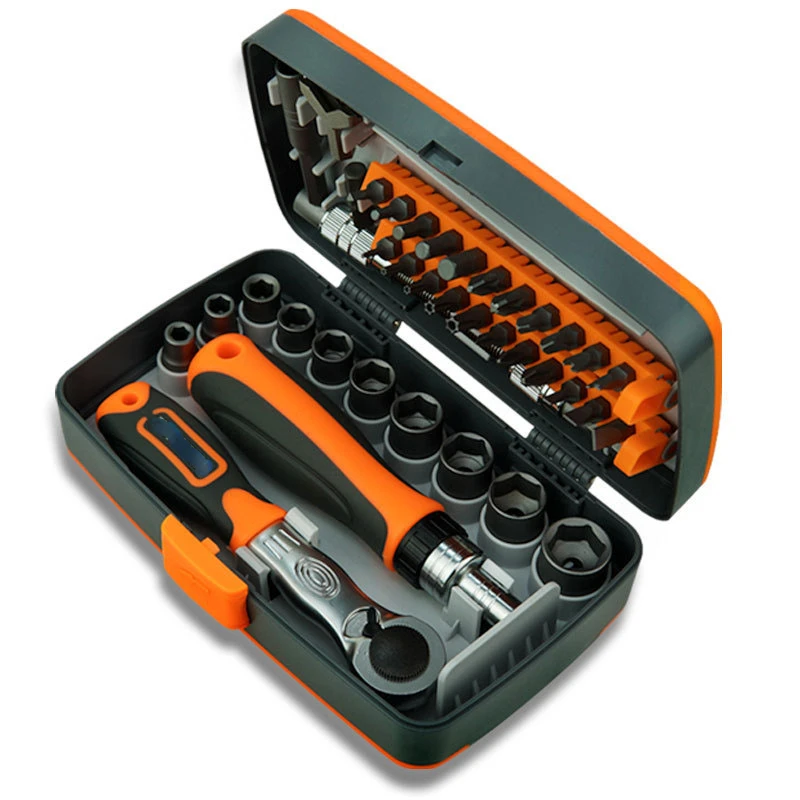 Professional Screwdriver Bit Set Multi Repair Tools Mechanic Socket Wrench Ratchets Combo Kit Hand tool 38 in 1 Tool Box