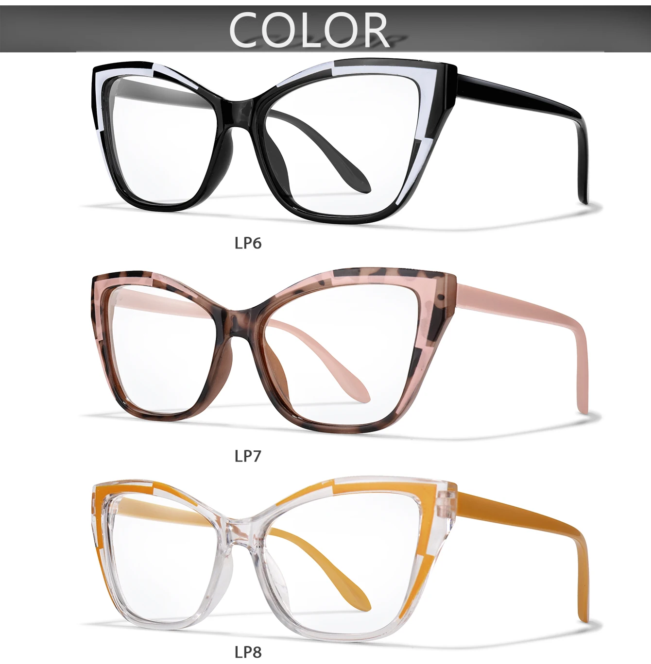 Trendige Cateye-Lesebrillen für Männer und Frauen, Surf-Internet-Brillen mit UV-Schutz, Presbyopie-Brillen +150 +200 – Detail 3