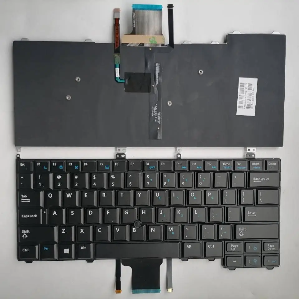 New Replacement Keyboard Laptop For DELL E7440/E7240/E7420 BLACK With Point Backlit US Layout