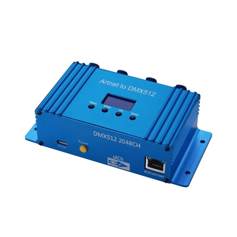 Portable USB-Integrated Network Lighting Controller with 4-Channel DMX512 Bidirectional 2048 Channels