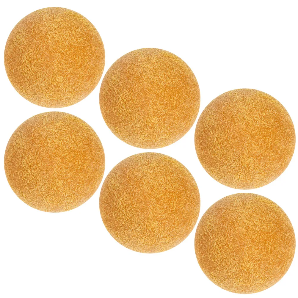 

6Pcs Hard Plastic Mini Foosball Balls Table Football Replacement Balls for Standard Foosball Tables Table Soccer Game Supplies
