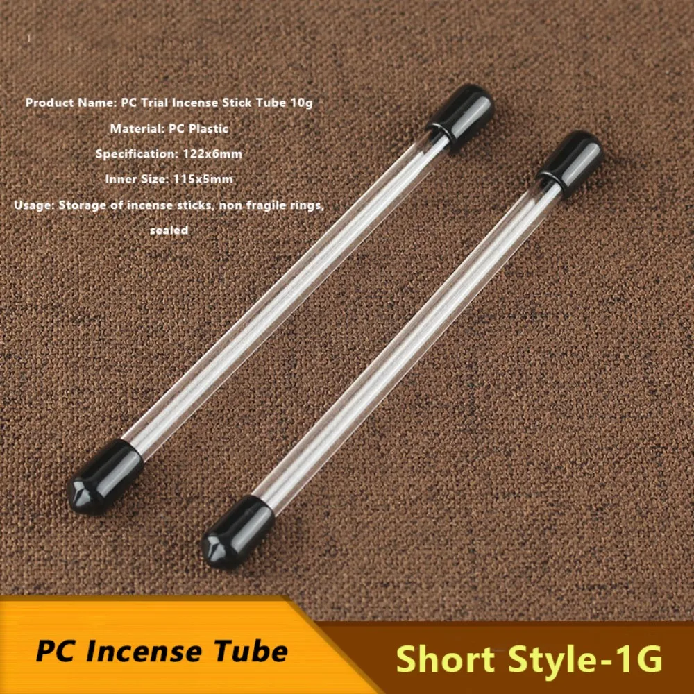 

Multifunctional Acrylic Incense Stick Tube Transparent with Detachable Airtight Lid Joss Stick Storage Tube Incense Storage Box