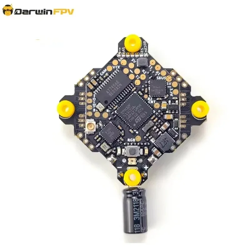DarwinFPV ExpressLRS ELRS AIO F4 FC FPV Bluejay 2.4G Flight Controller Whoop Betaflight 15A OSD BEC 1-3S 4In1 ESC