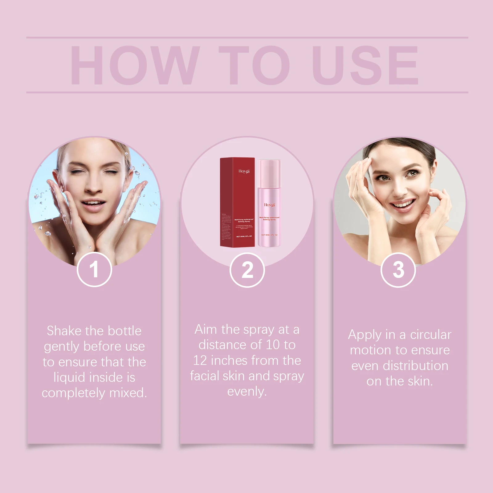 Spray fixateur de finition mate, imperméable, longue durée, contrôle de l'huile, raffermissement des pores, brume pour le visage, pour toute la journée, maquillage frais, tenue 60ml