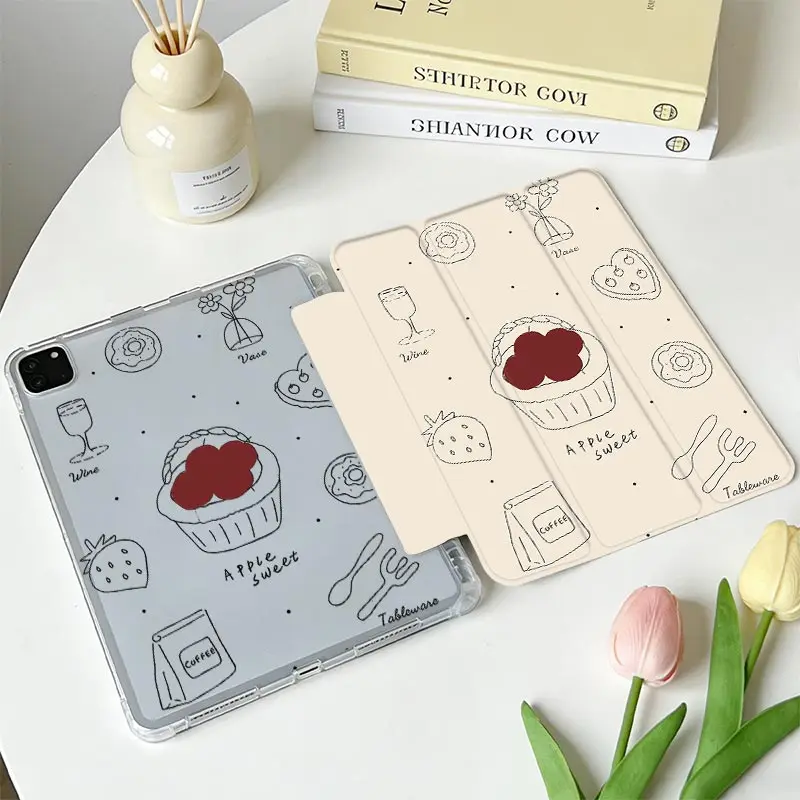 TPU Bumper Tri‑Fold Protective Tablet Case For Xiaomi Pad 5/5Pro 6/6Pro 11 inch Xiaomi Pad 7/7Pro 8/8Pro 11.2 Redmi Pad SE 11