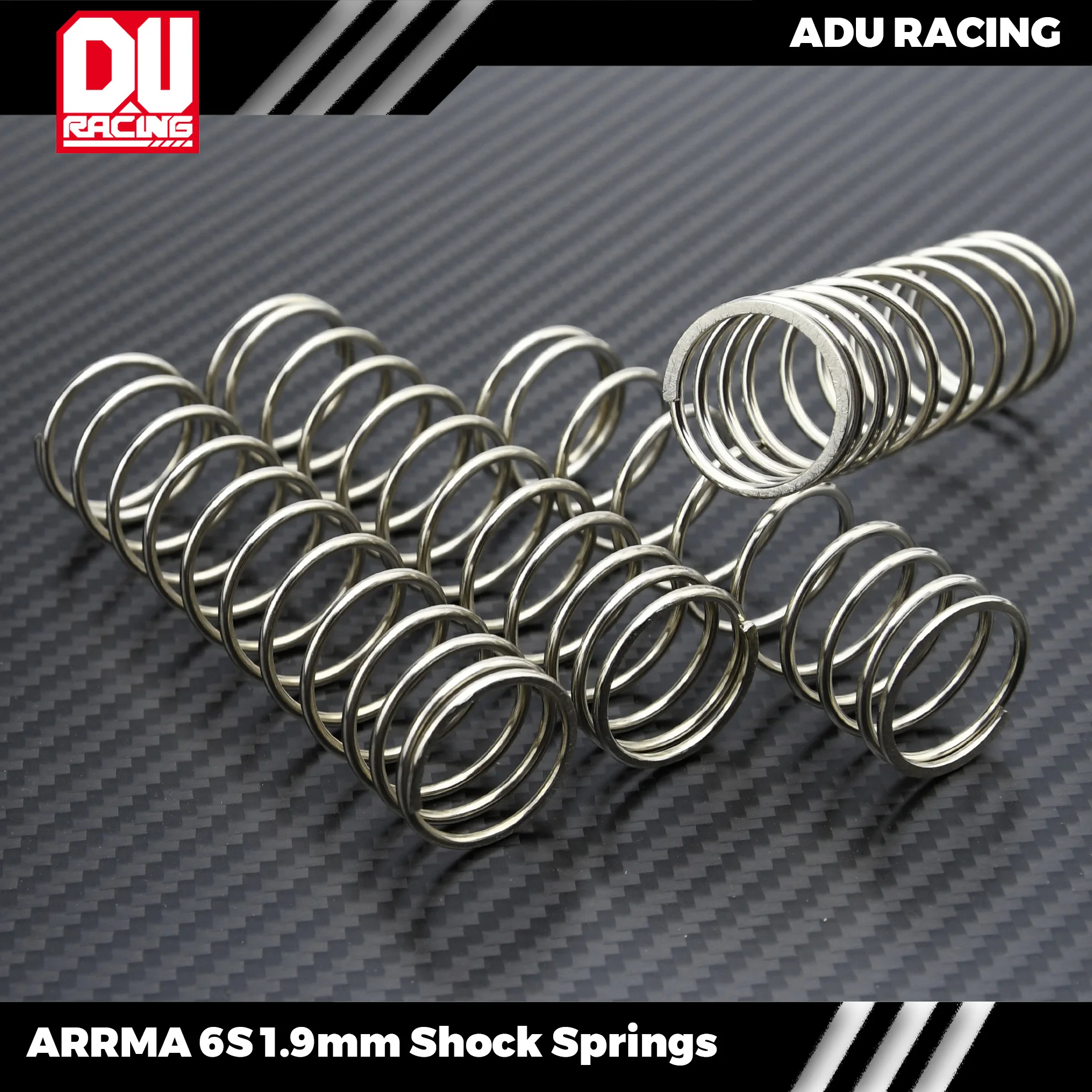 ADU RACING HARD 1.9MM Shock Springs for 6s KRATON OUTCAST BIGROCK FIRETEAM ARA330780 ARA330782