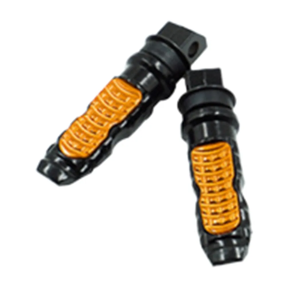 Aluminum Alloy Motorcycle Rear Foot Pedals for Off-Road Bikes - Gold Orange Green Red Purple Blue Black Silver