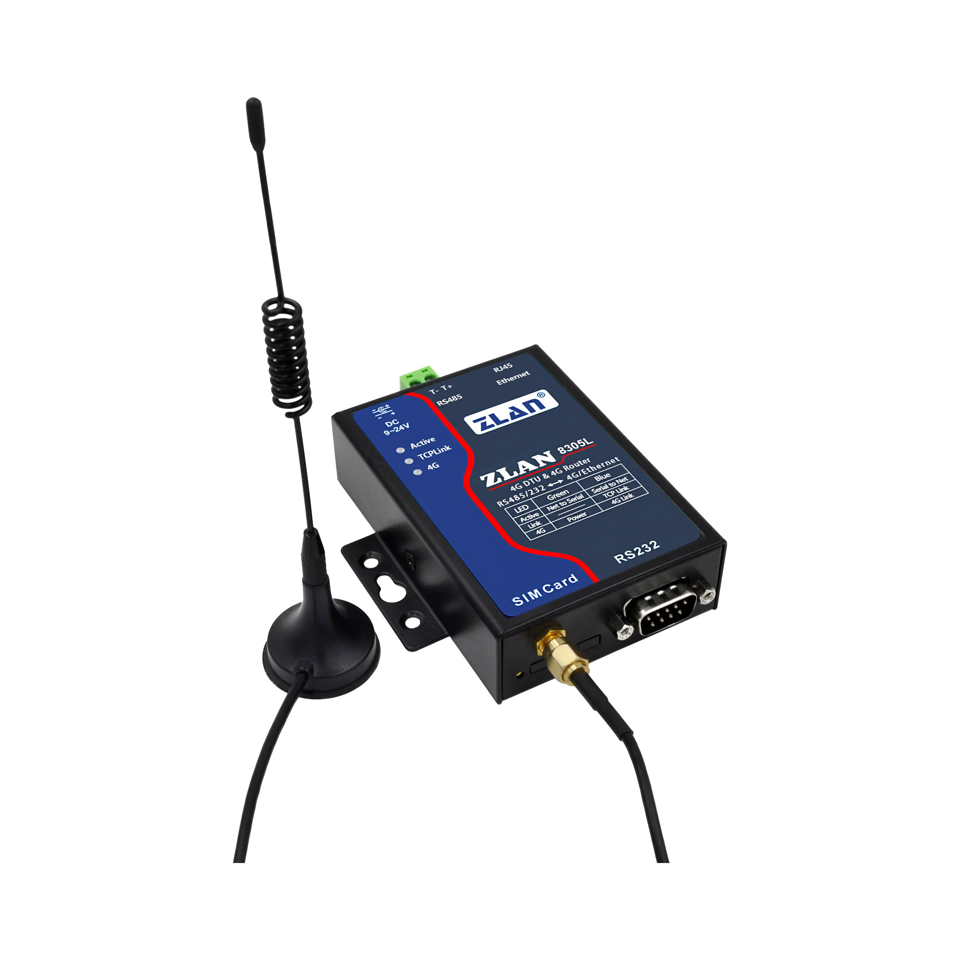 4G 게이트웨이 시리얼 포트에서 4G GPRS RJ45 고속 IoT 최신 장치 ZLAN8305L