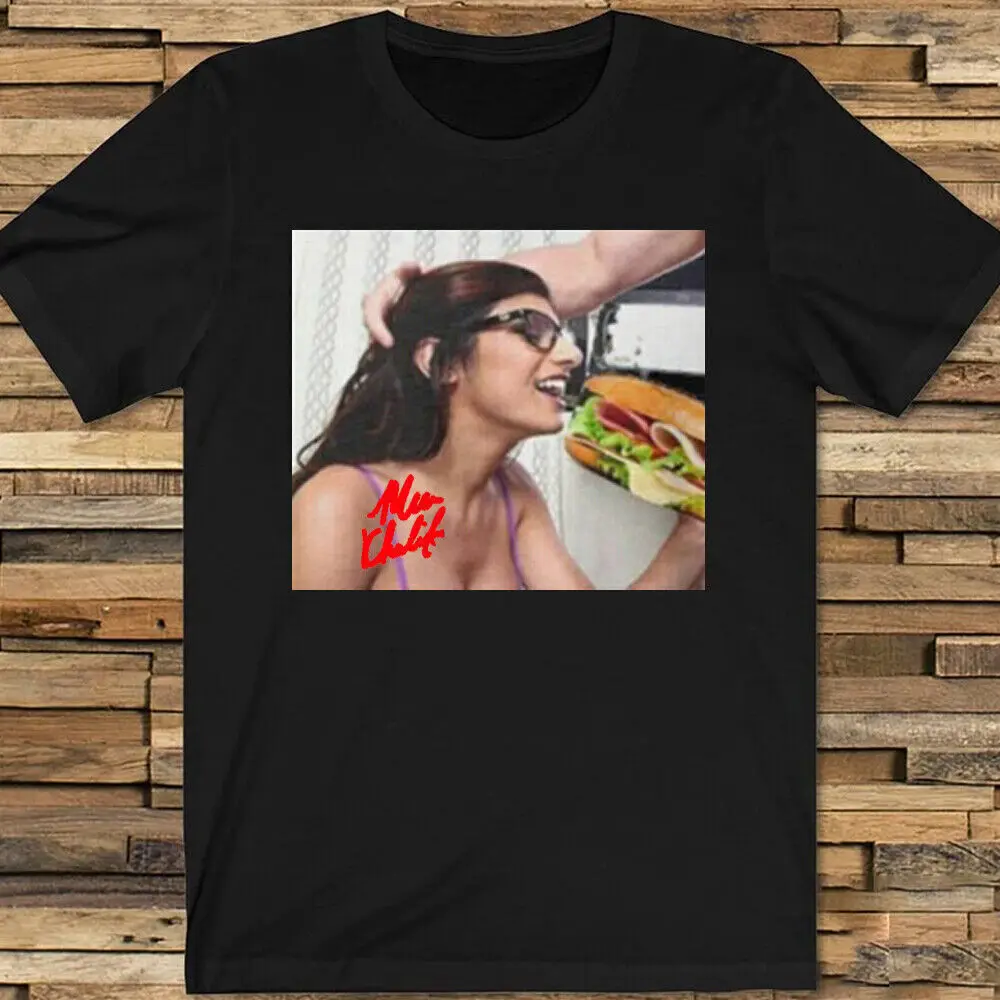 Hot Lunch Time Mia Khalifa T-Shirt Gift For Fans Black T-shirt Size S-5XL