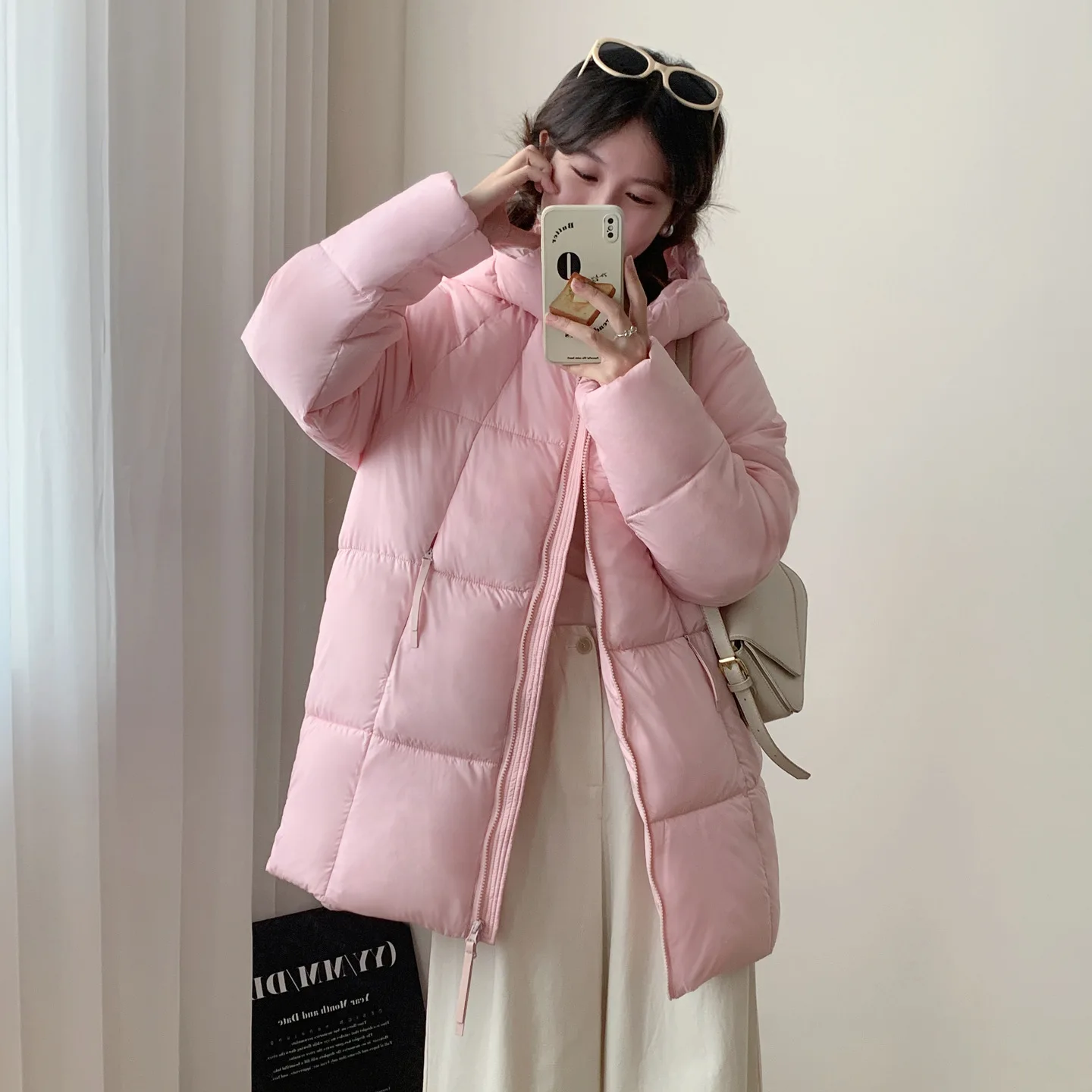 PinkyIsBlack 2025 новая зимняя хлопковая стеганая куртка
