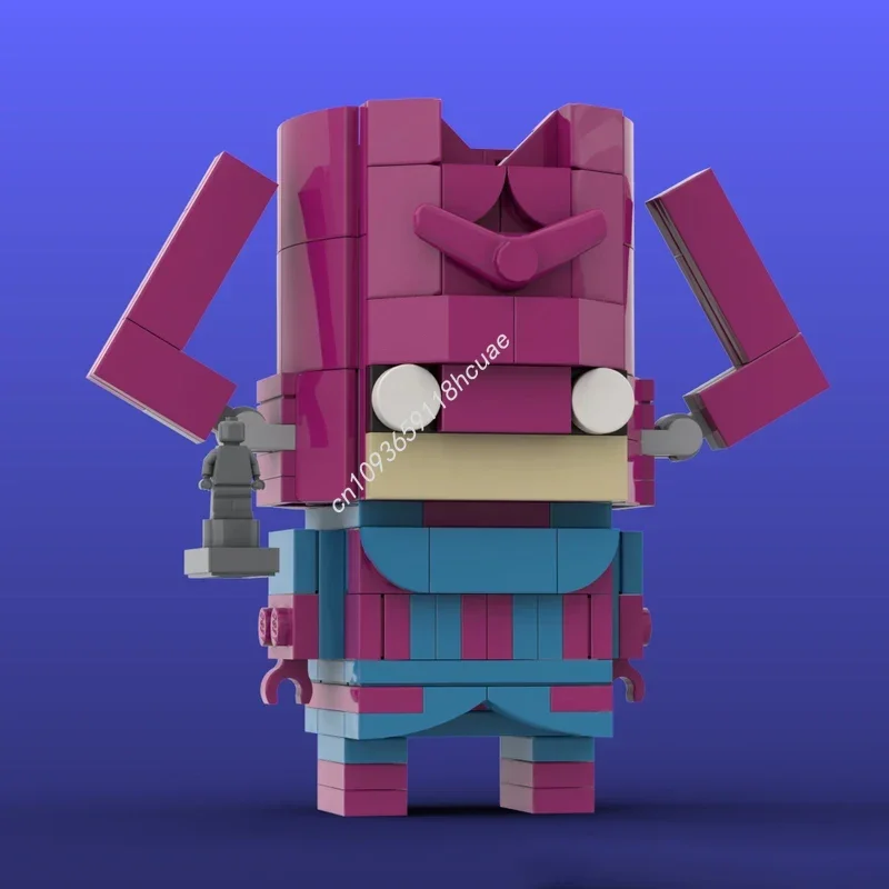 

157pcs Galactus + Silver Surfer Custom Brickheadz Birthday Christmas Gift Children's Toys Educational Moc Building Blocks