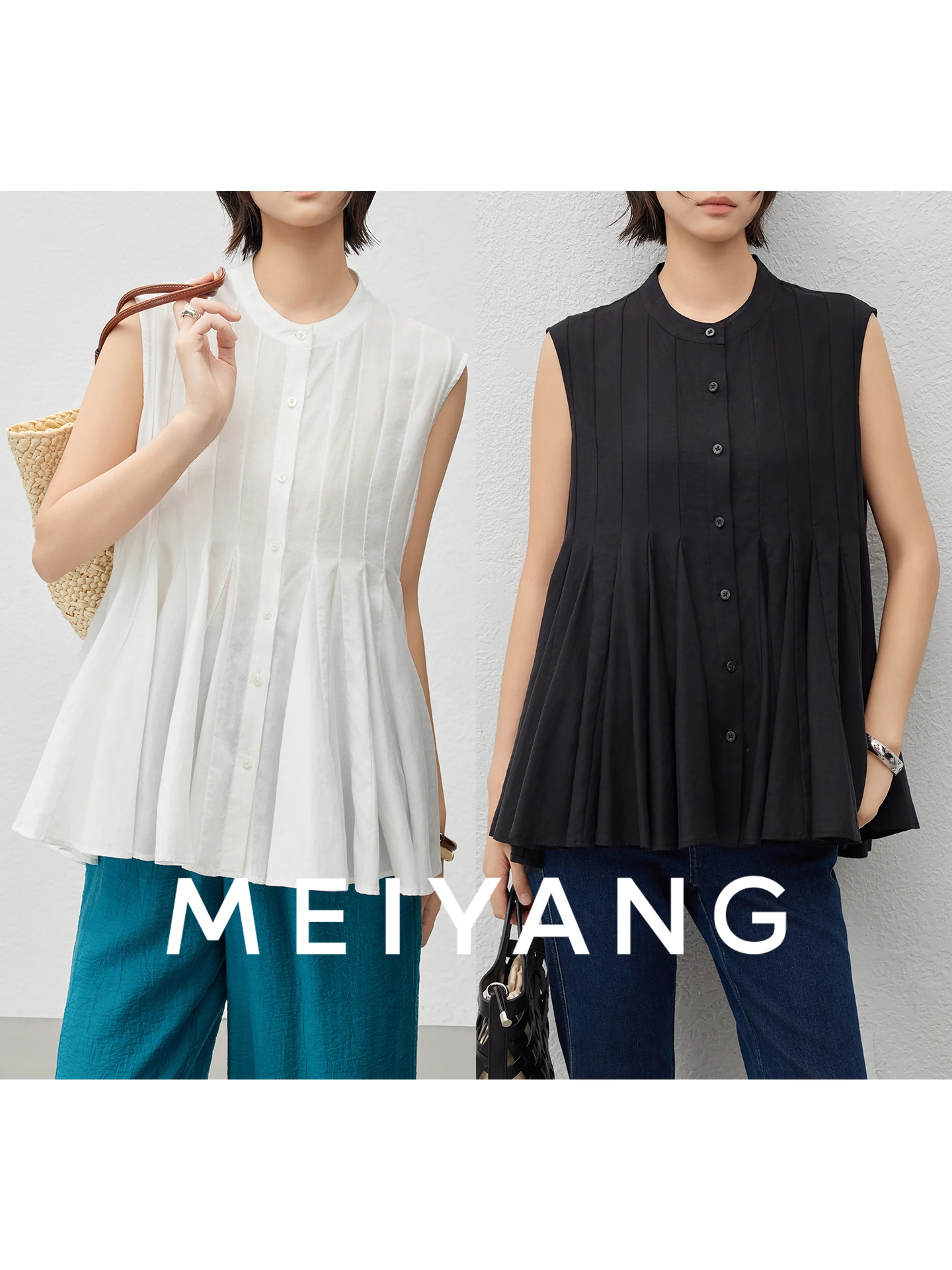 

Meiyang шелковый ацетатный слив круглый Ne плиссированный жилет свободного покроя женский стандартной длины с пуговицами летняя мода