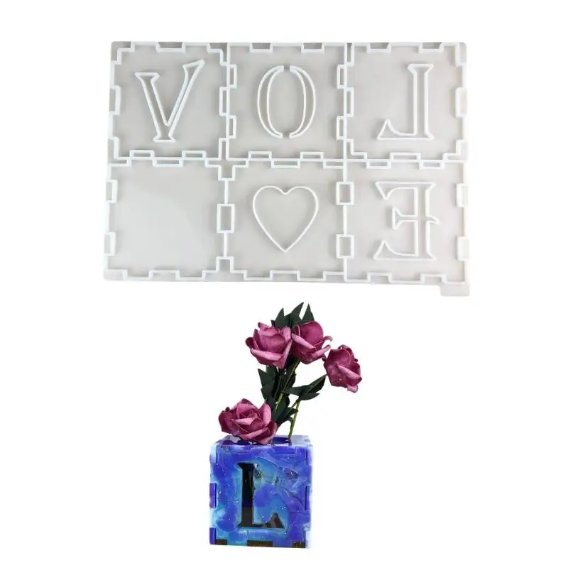 

Flexible Silicone Mould for Love Letter Storage Box Jewelry Organiser Epoxy Mold Dropship