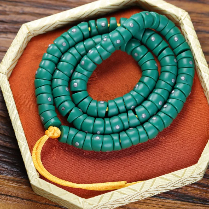 material-large-intestine-handheld-bracelet-inlaid-with-silver-studs-turquoise-buddha-beads-jewelry-accessories-wholesal