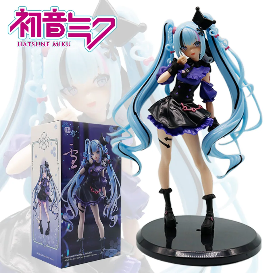 Heiße Kawaii Mädchen Hatsune Miku Anime-Figur Mode-Subkultur Miku Actionfigur Weihnachtsgeschenk PVC Sammlermodell Puppe Spielzeug