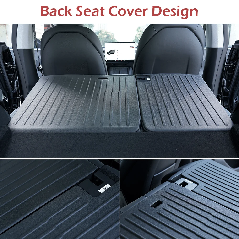 For Tesla Model 3 2024 Highland Floor Mats Cargo Liner Waterproof Anti-slip Trunk Mat TPE Pads Left / Right Hand Rubber