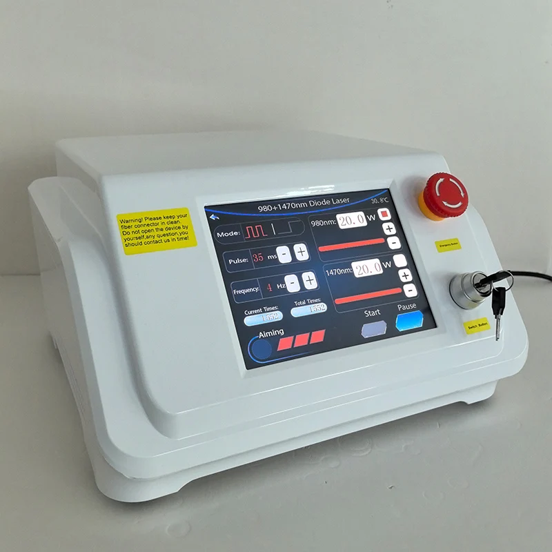 Appareil d'endolifting 2026 Source Factory 40W haute puissance double longueur d'onde 980nm 1470nm Diode Laser Accessoire Fibre Optique