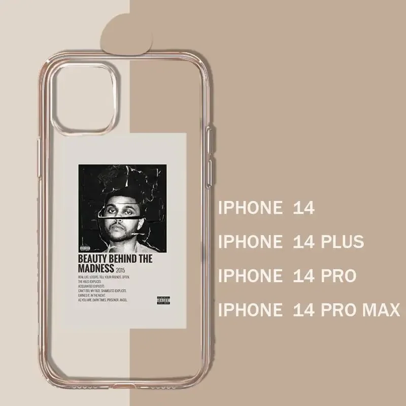 The Weeknd Minimalist Poster Phone Case Transparent soft For iphone 11 13 12 14 15 pro max mini plus