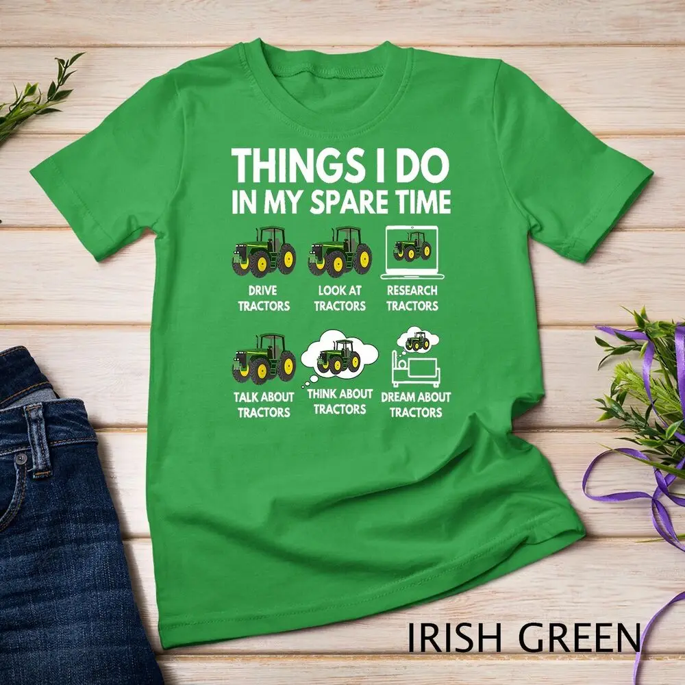 Unisex T-shirt, Coisas que faço no meu tempo livre, Agricultor e presente agrícola