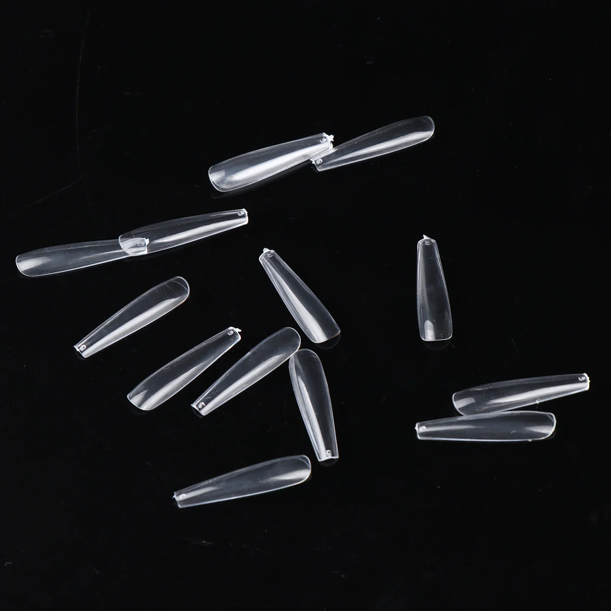 

500Pcs Long Full Cover Fake Nail Sticker Transparent Nail Patch Easy to Use Manicure Accessories for Party DIY Art