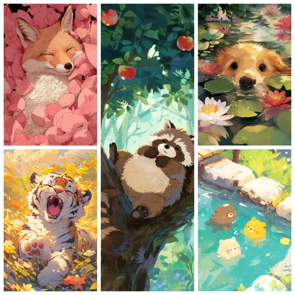 

500/1000/1200/2000PCS Jigsaw Puzzles Fox Animal Dog Scenery Family Activity Games for Gameroom Bedroom Home Decor Gift